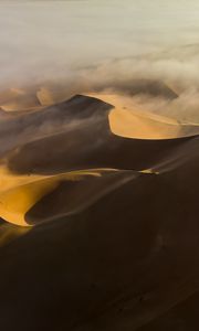 Preview wallpaper desert, dunes, dust, sand