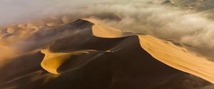 Preview wallpaper desert, dunes, dust, sand