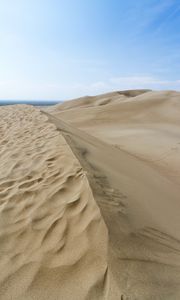 Preview wallpaper desert, dunes, hills, sand, landscape