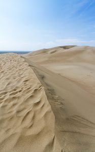 Preview wallpaper desert, dunes, hills, sand, landscape