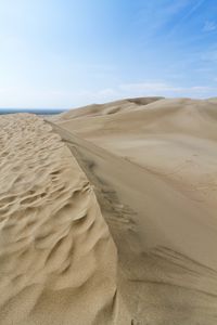 Preview wallpaper desert, dunes, hills, sand, landscape