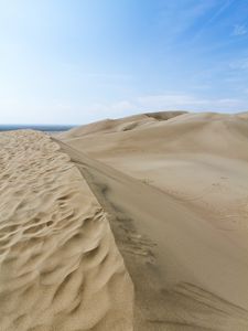 Preview wallpaper desert, dunes, hills, sand, landscape