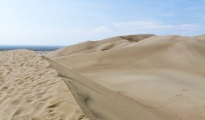 Preview wallpaper desert, dunes, hills, sand, landscape