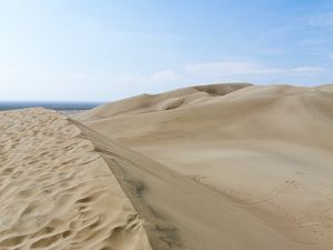 Preview wallpaper desert, dunes, hills, sand, landscape