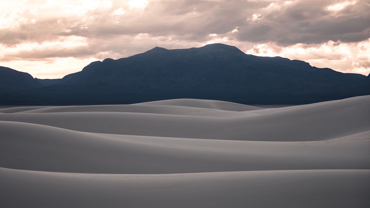 Wallpaper desert, dunes, sand, clouds hd, picture, image