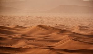 Preview wallpaper desert, dunes, sand, sandstorm