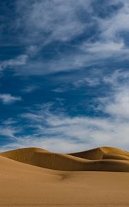 Preview wallpaper desert, dunes, sand, sky