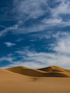 Preview wallpaper desert, dunes, sand, sky