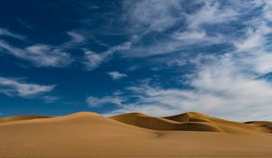 Preview wallpaper desert, dunes, sand, sky