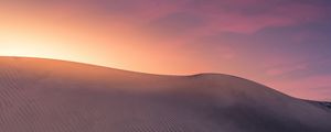Preview wallpaper desert, dunes, sunset, sand, horizon, canary islands, spain