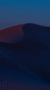 Preview wallpaper desert, hill, dusk, sand, dunes