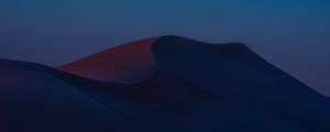 Preview wallpaper desert, hill, dusk, sand, dunes