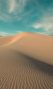 Preview wallpaper desert, hill, sand, dunes, waves