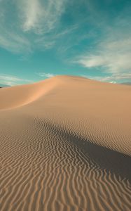 Preview wallpaper desert, hill, sand, dunes, waves
