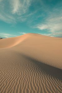 Preview wallpaper desert, hill, sand, dunes, waves