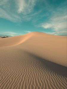 Preview wallpaper desert, hill, sand, dunes, waves