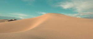 Preview wallpaper desert, hill, sand, dunes, waves