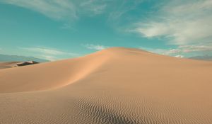 Preview wallpaper desert, hill, sand, dunes, waves