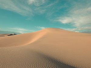 Preview wallpaper desert, hill, sand, dunes, waves