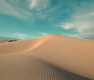 Preview wallpaper desert, hill, sand, dunes, waves