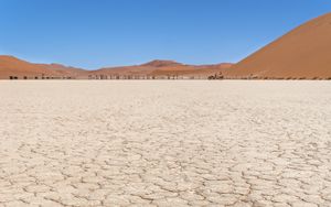 Preview wallpaper desert, hills, cranny, dry