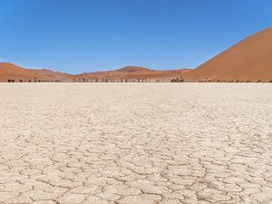 Preview wallpaper desert, hills, cranny, dry