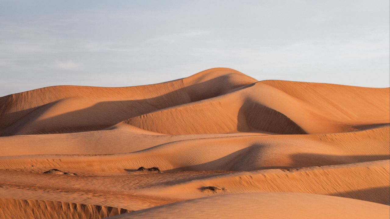 Wallpaper desert, hills, sand, landscape, nature