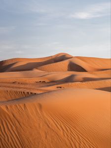 Preview wallpaper desert, hills, sand, landscape, nature
