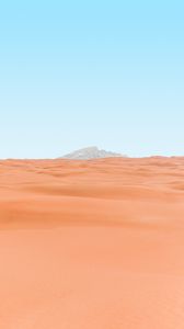 Preview wallpaper desert, mountain, peak, minimalism