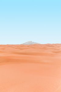 Preview wallpaper desert, mountain, peak, minimalism