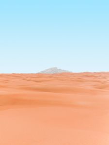 Preview wallpaper desert, mountain, peak, minimalism