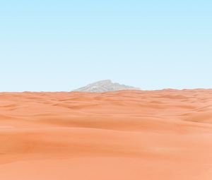 Preview wallpaper desert, mountain, peak, minimalism