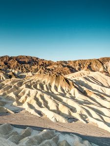 Preview wallpaper desert, mountains, landscape, relief, mountain range