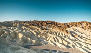 Preview wallpaper desert, mountains, landscape, relief, mountain range