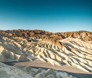 Preview wallpaper desert, mountains, landscape, relief, mountain range