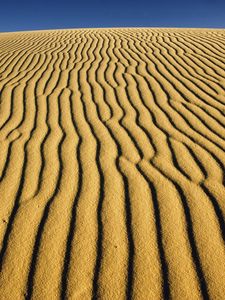 Preview wallpaper desert, patterns, lines, strips, sand, dunes