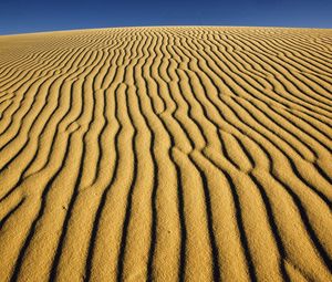 Preview wallpaper desert, patterns, lines, strips, sand, dunes