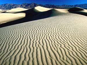 Preview wallpaper desert, patterns, sand, lines, dunes, shades, mountains