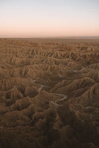 Preview wallpaper desert, relief, horizon