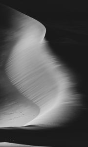Preview wallpaper desert, sand, bw, dunes