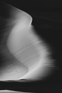 Preview wallpaper desert, sand, bw, dunes