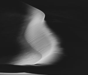 Preview wallpaper desert, sand, bw, dunes