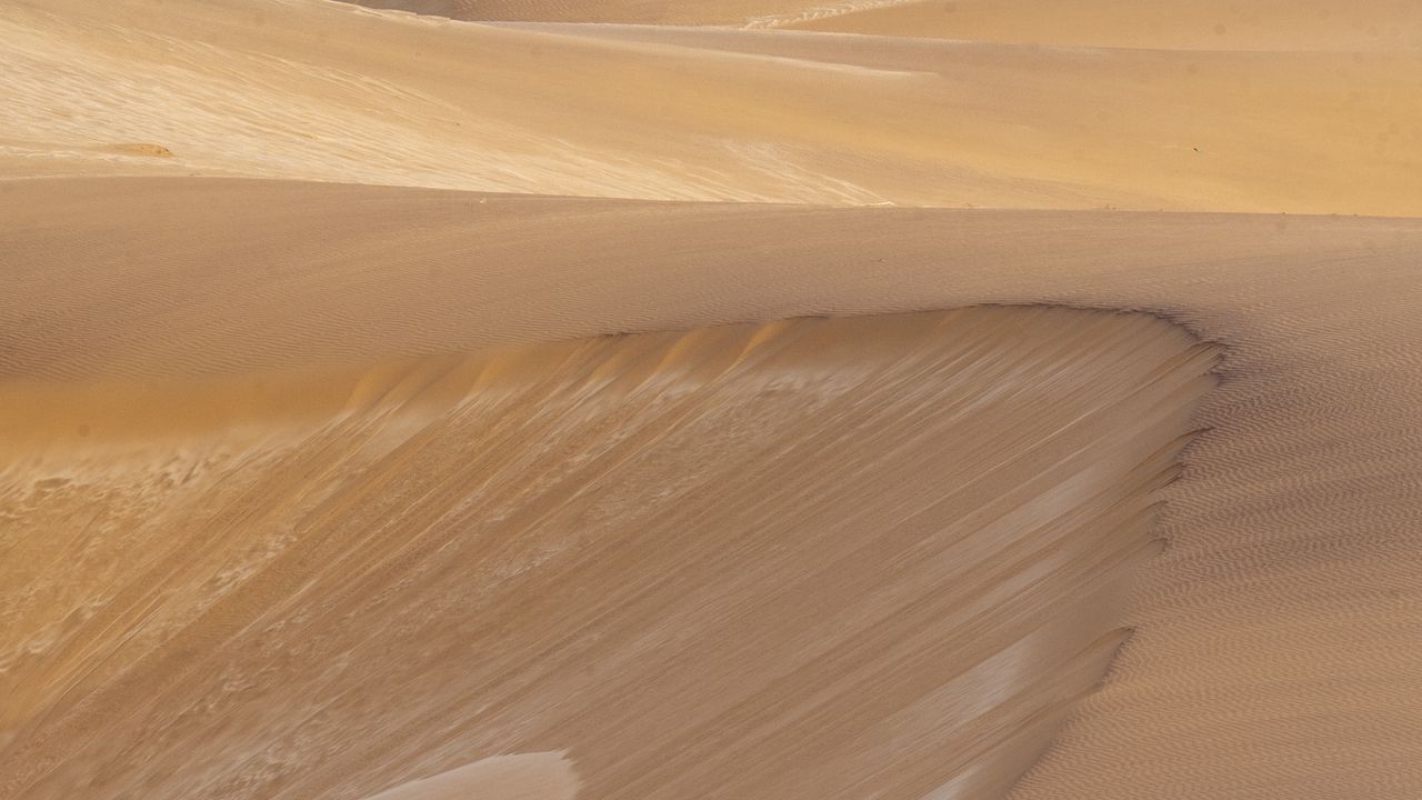 Wallpaper desert, sand, dunes, hill, nature