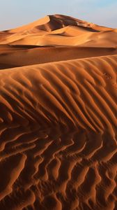 Preview wallpaper desert, sand, dunes, relief, sky