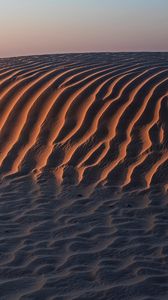 Preview wallpaper desert, sand, dunes, hills, landscape