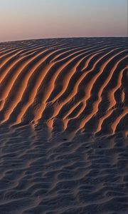 Preview wallpaper desert, sand, dunes, hills, landscape