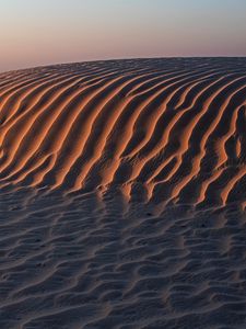 Preview wallpaper desert, sand, dunes, hills, landscape