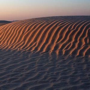 Preview wallpaper desert, sand, dunes, hills, landscape