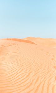 Preview wallpaper desert, sand, dunes, hills, traces