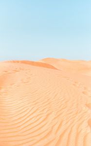 Preview wallpaper desert, sand, dunes, hills, traces